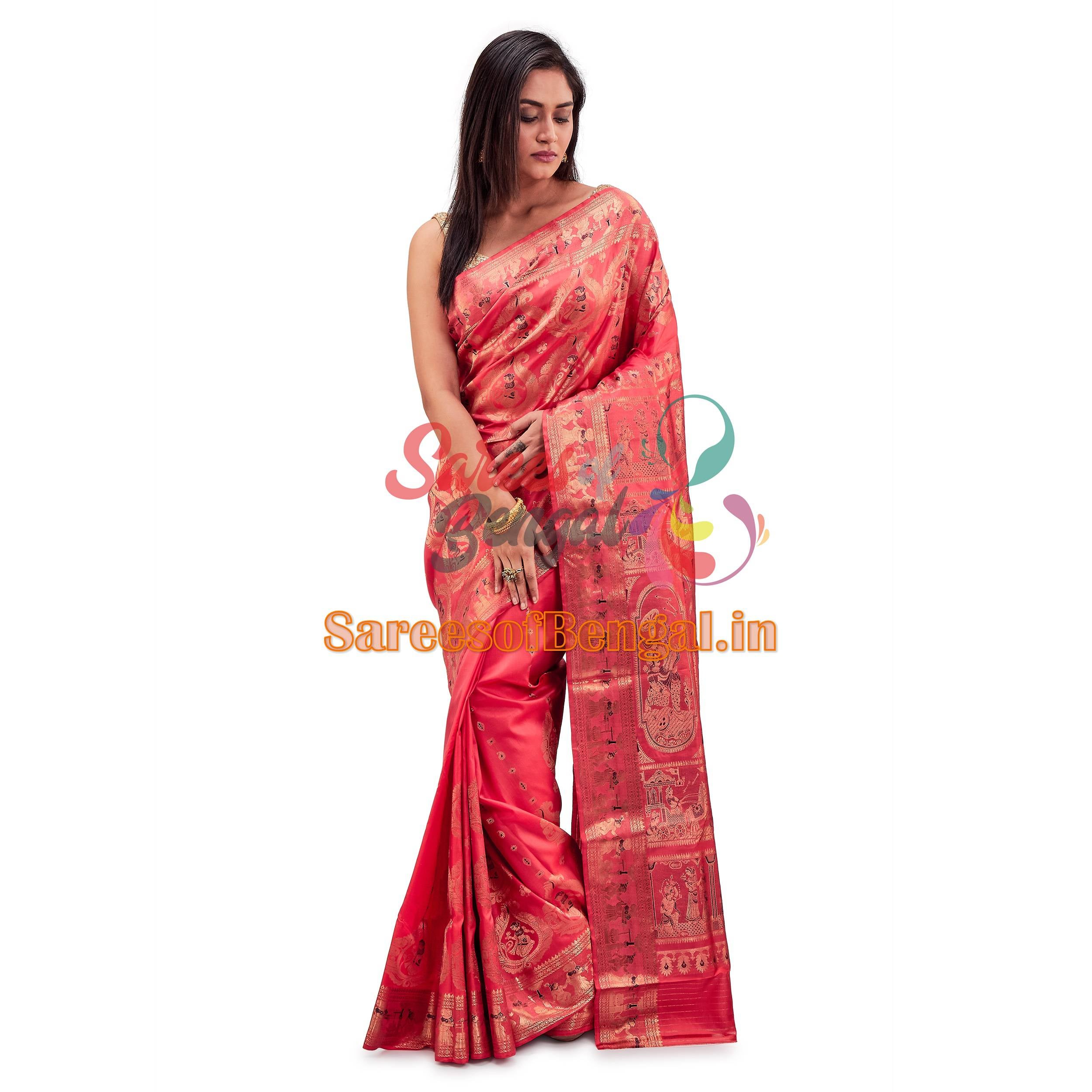 Exclusive Swarnachari Bengal Silk Saree