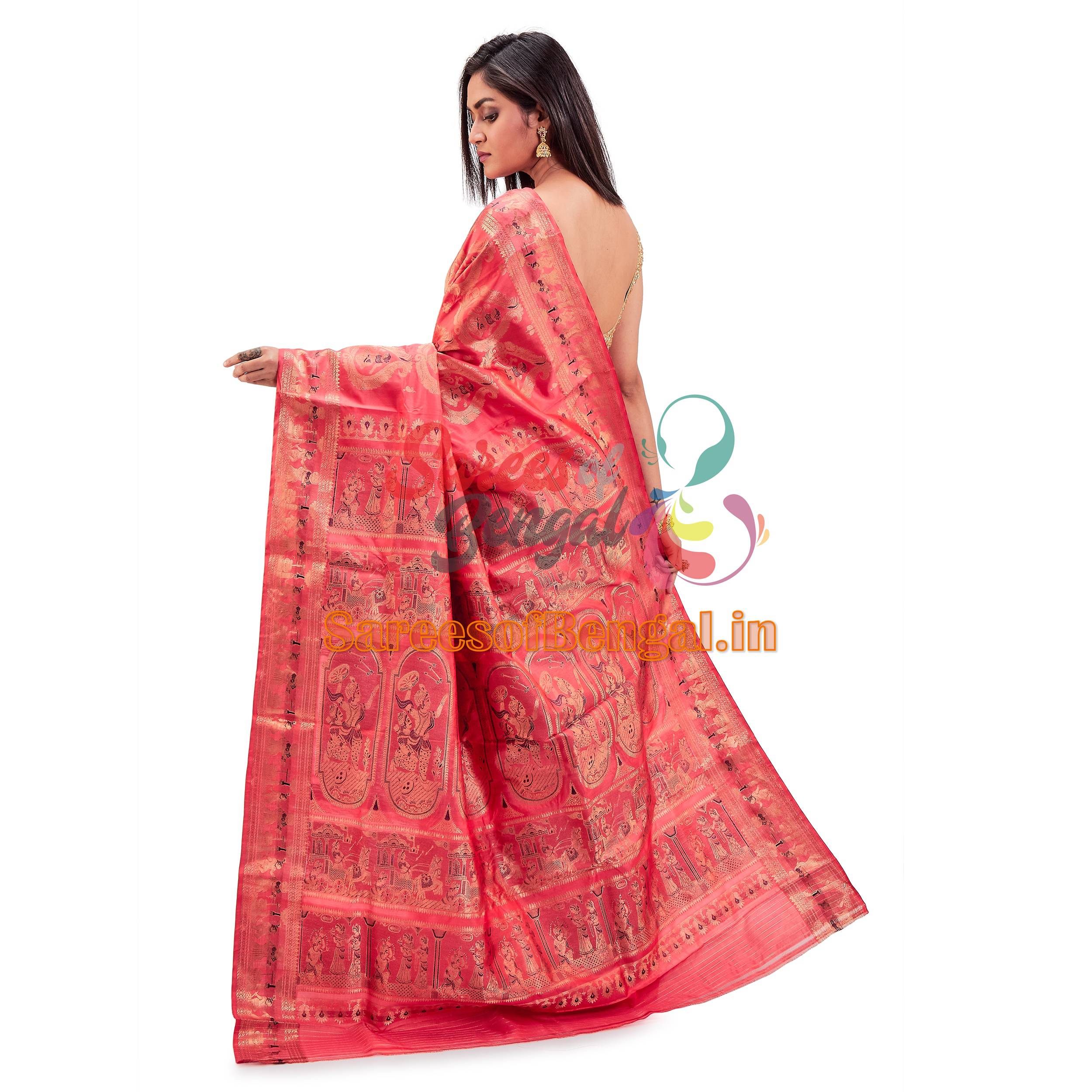 Exclusive Swarnachari Bengal Silk Saree