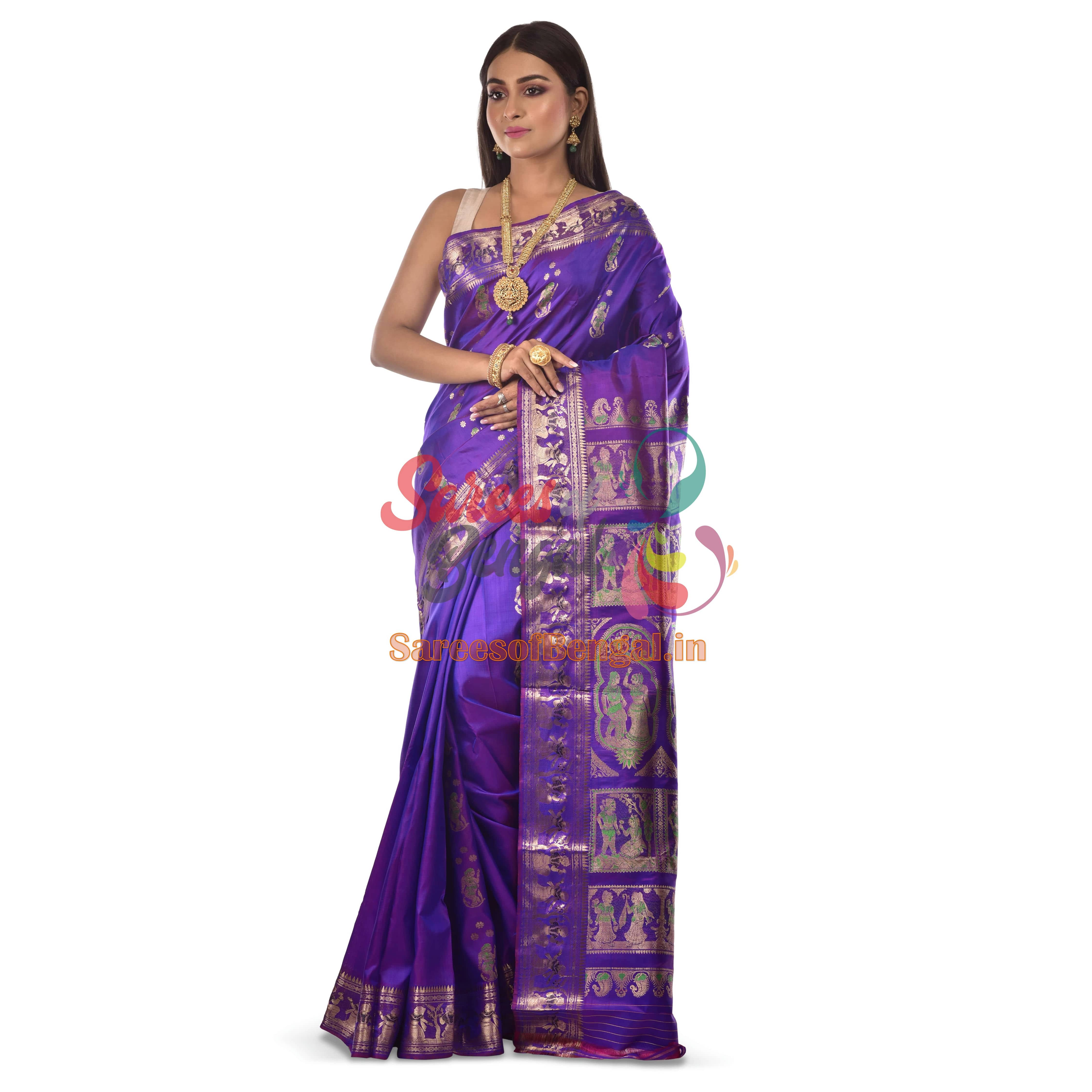 Bishnupuri Baluchari Silk Saree