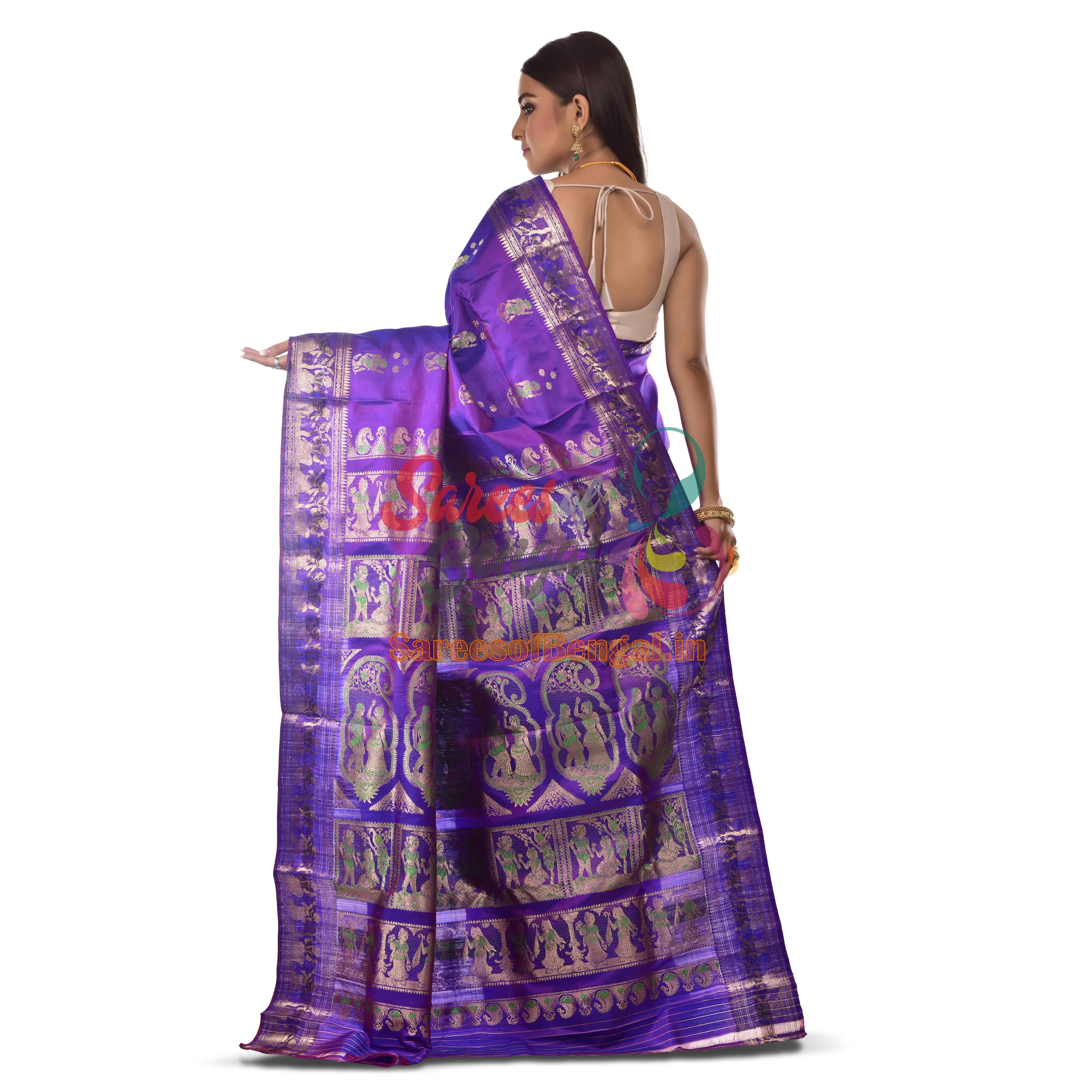 Bishnupuri Baluchari Silk Saree