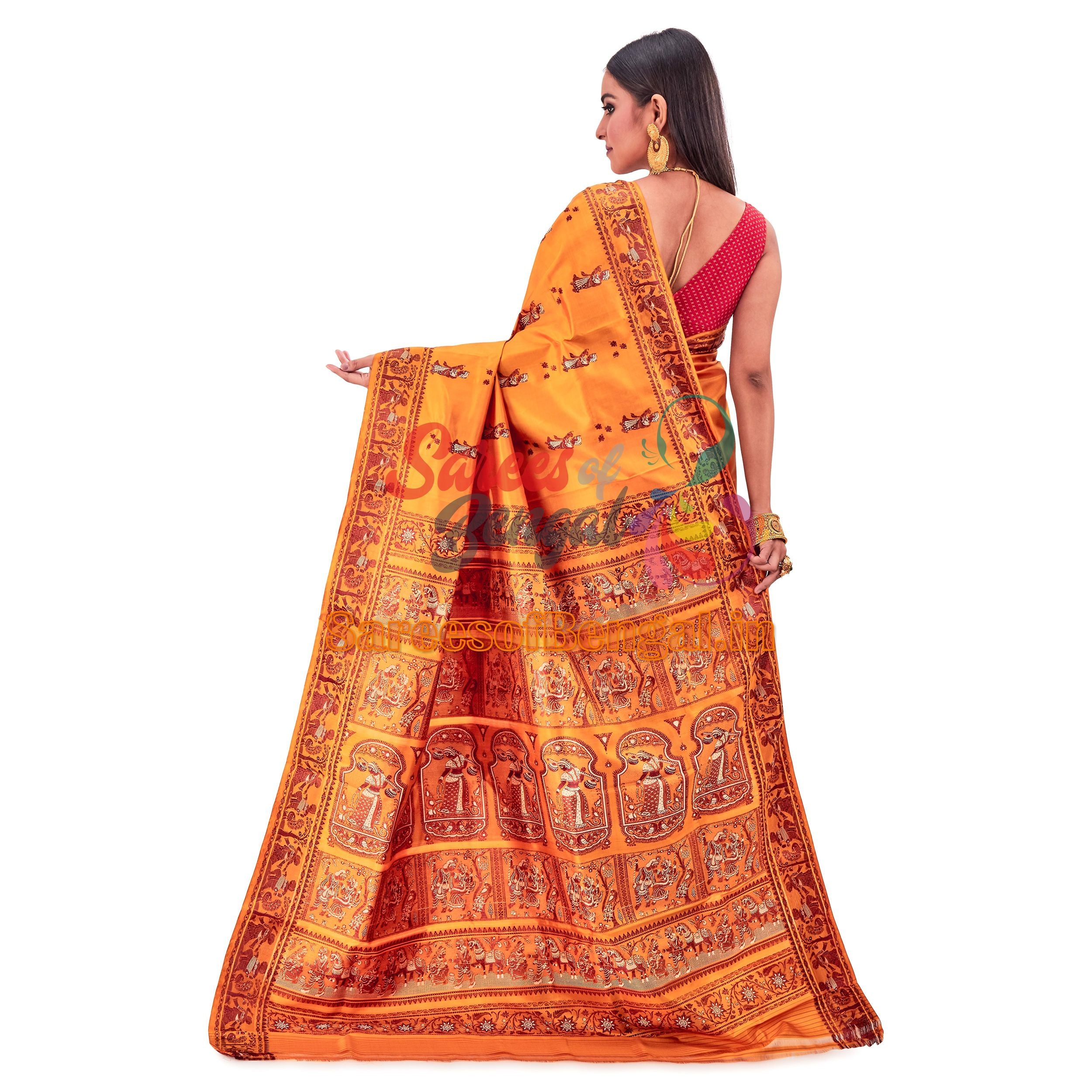 Authentic Baluchari Silk Saree