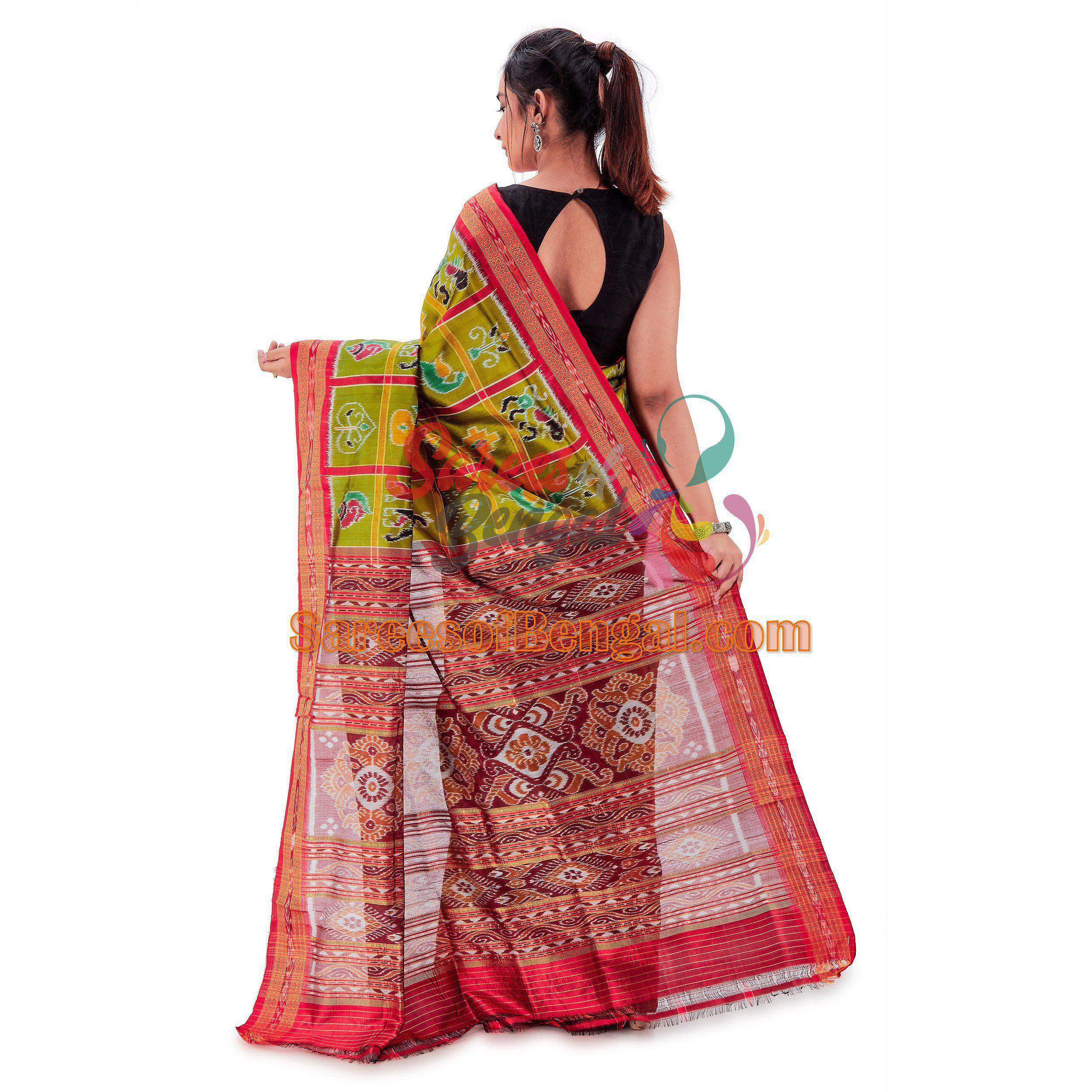 Authentic Odisha Ikkat Silk Saree Nabakothi