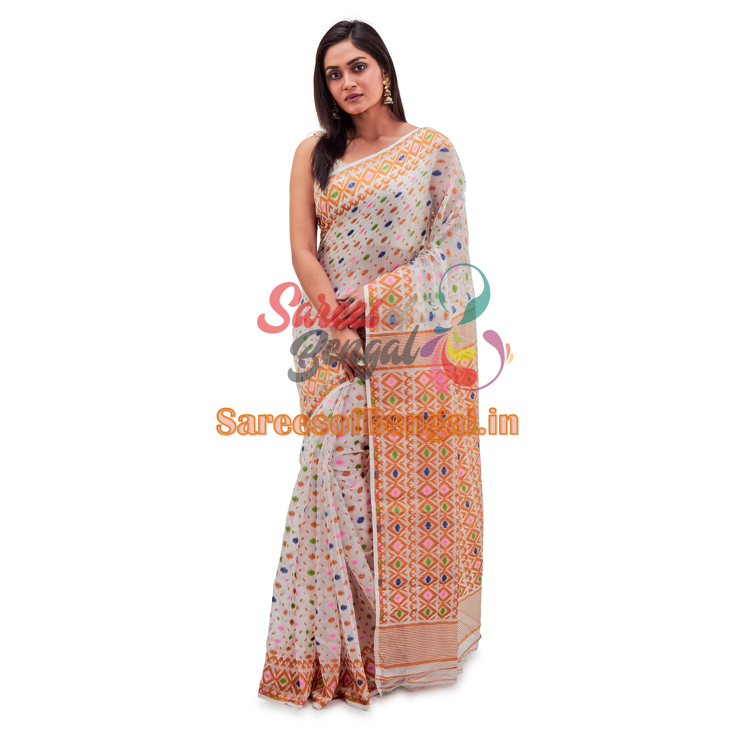Authentic Jamdani Dhakai Saree