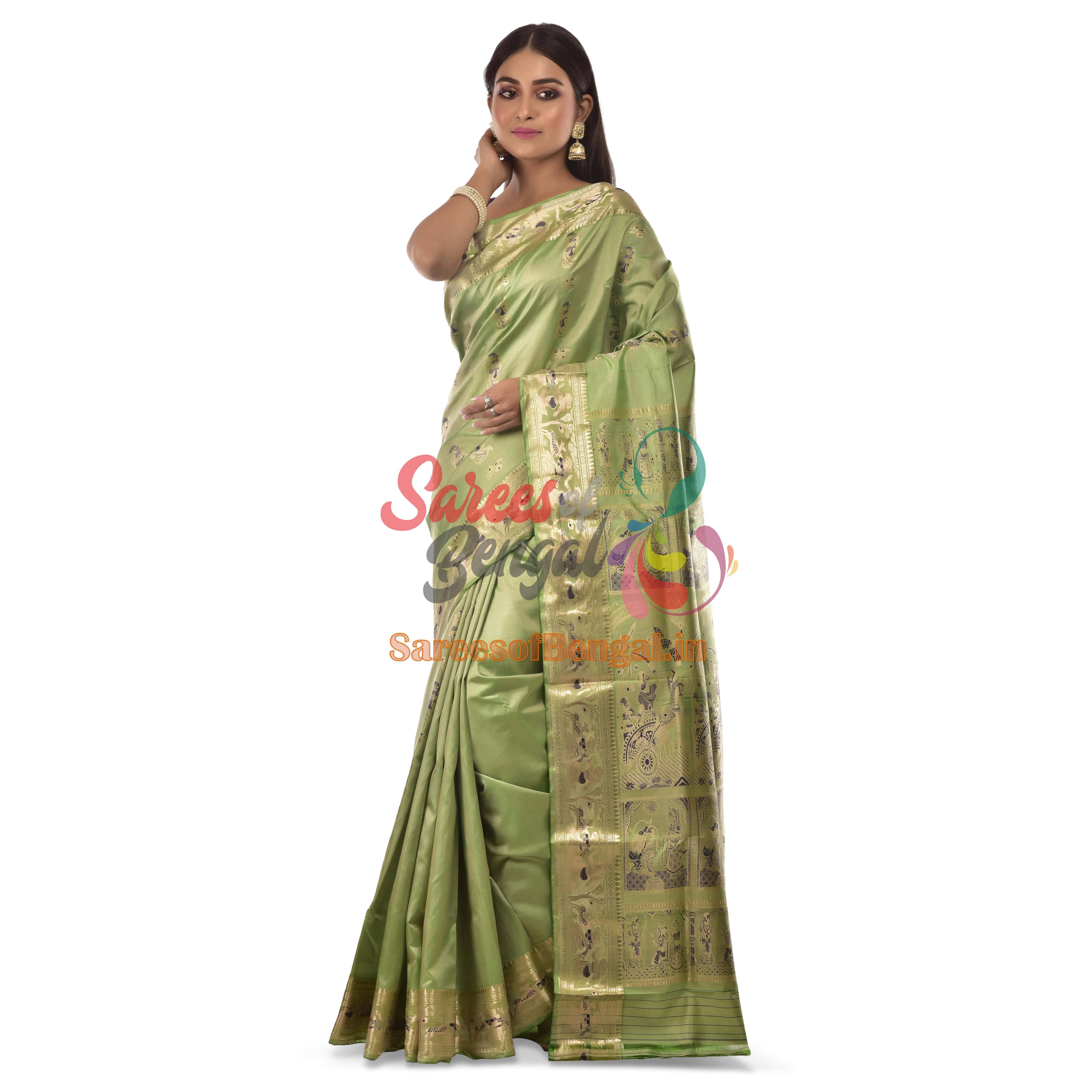 Handwoven SwarnachariSilk Saree