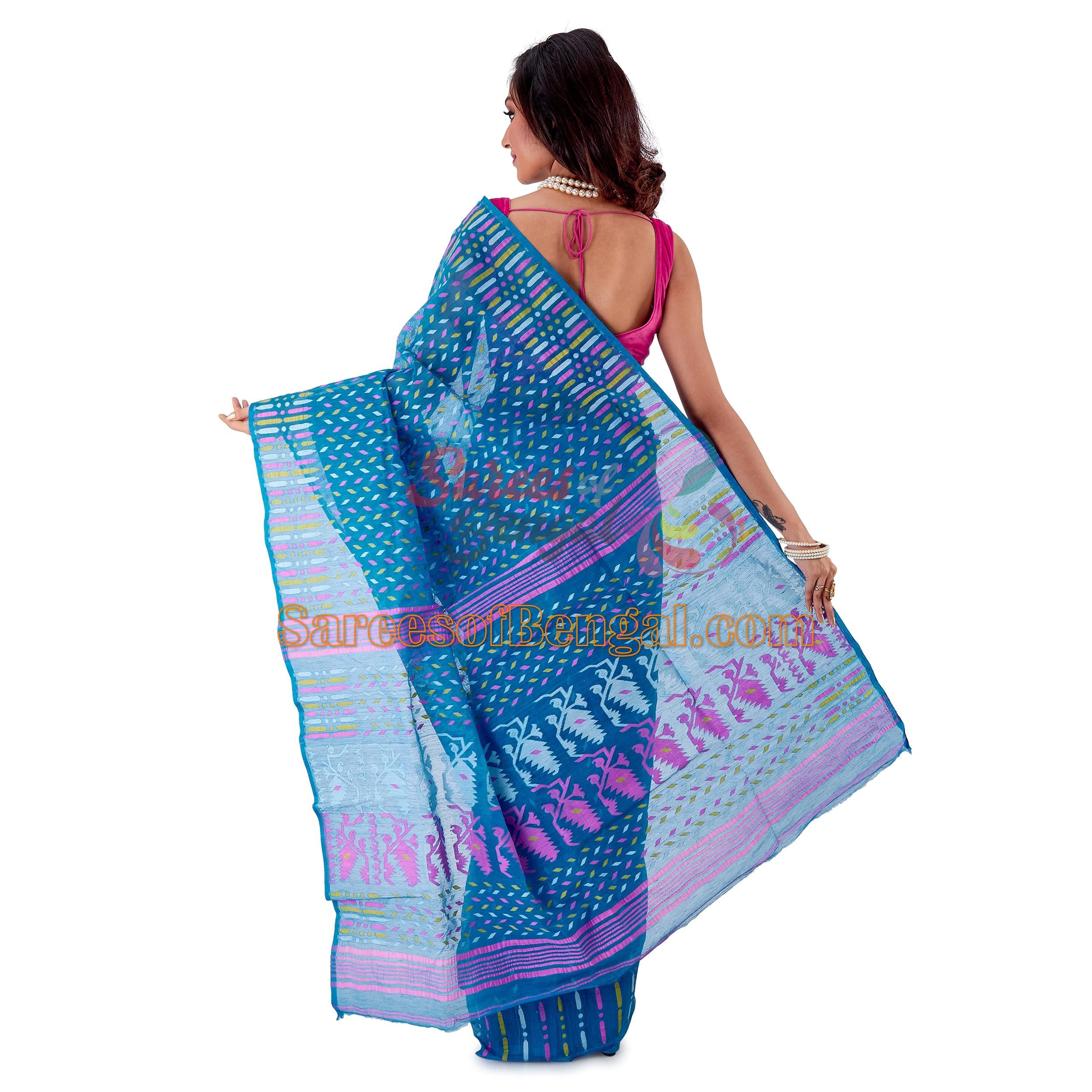 Bengal Cotton Silk Jamdani Saree