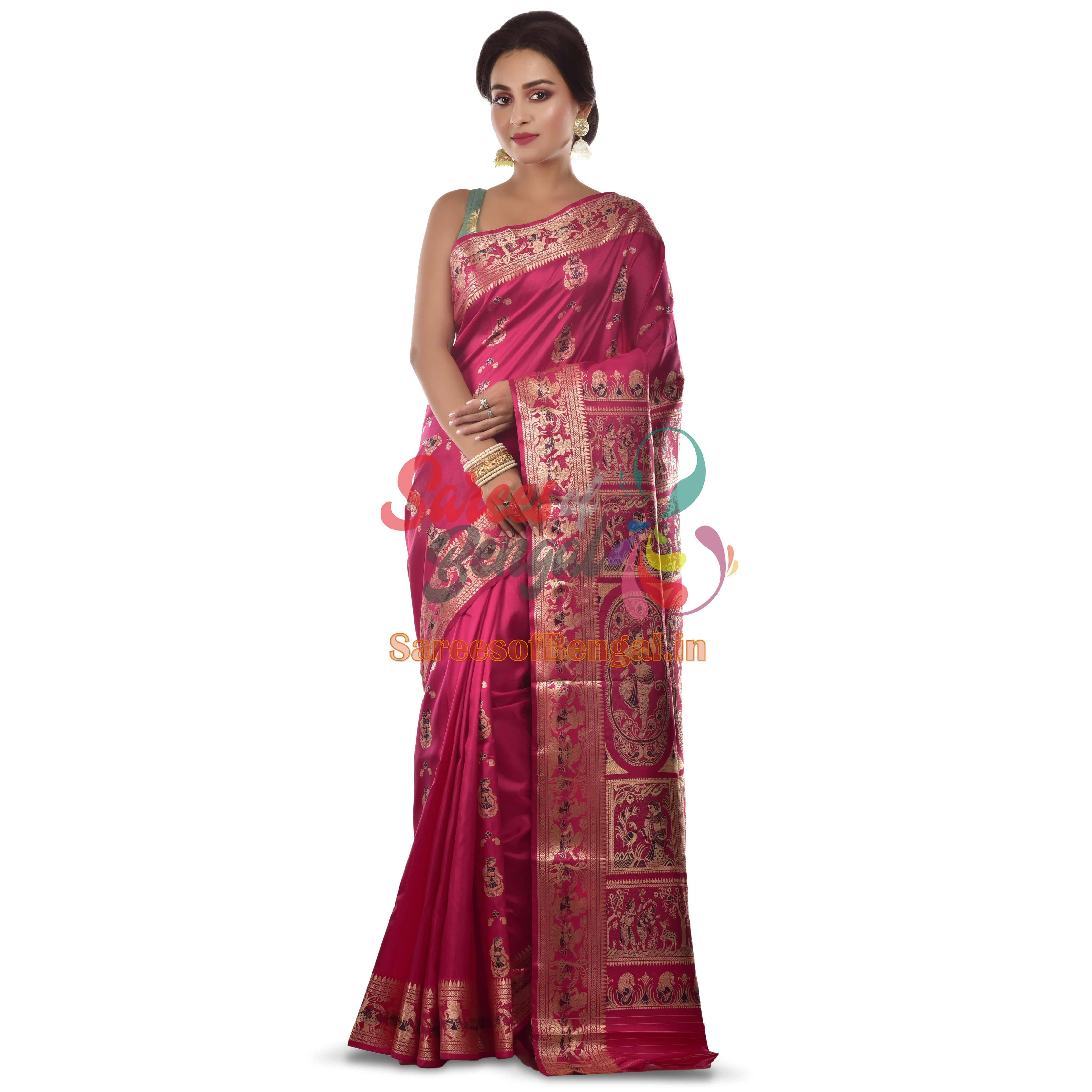 Bishnupuri Baluchari Silk Saree