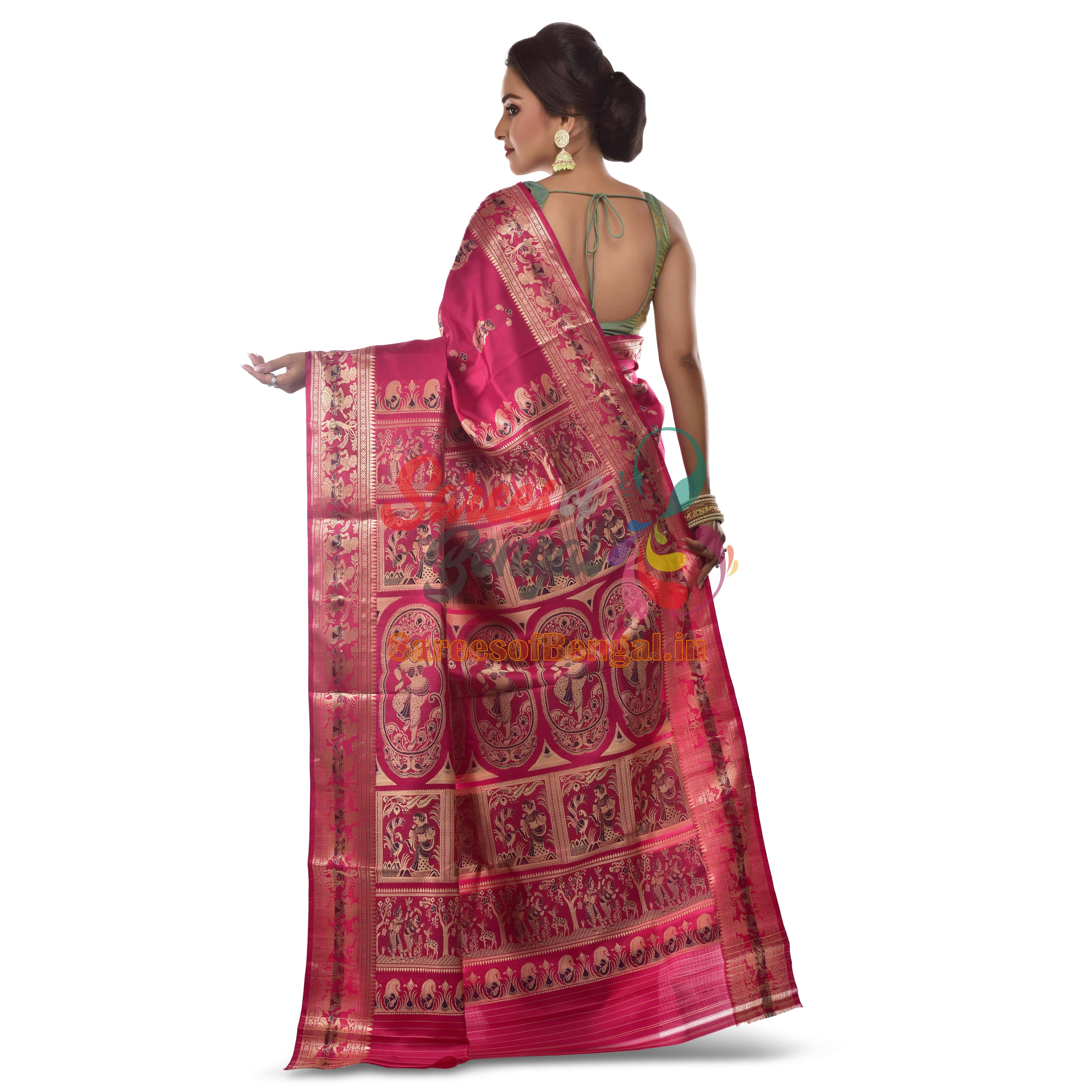 Bishnupuri Baluchari Silk Saree