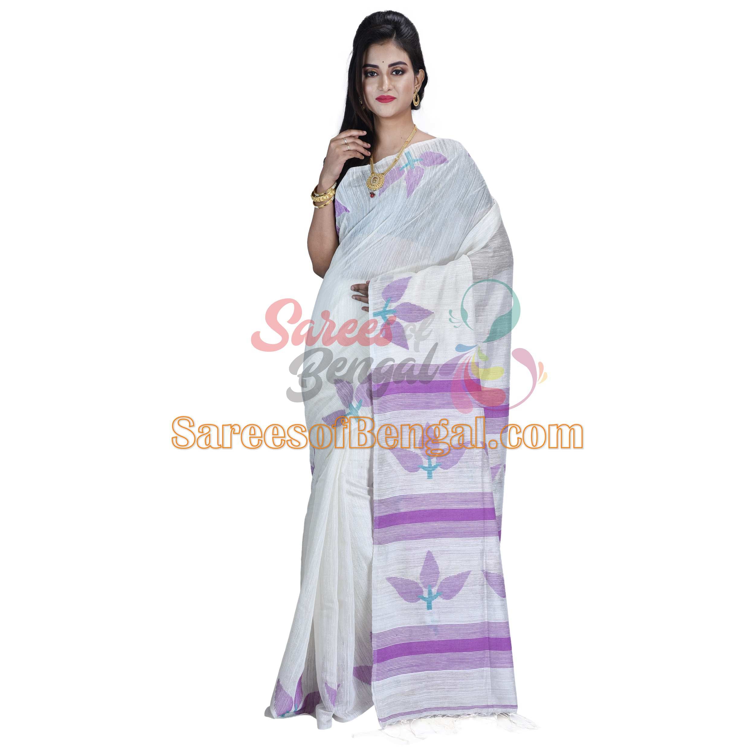 Classy Matka Silk Jamdani Saree